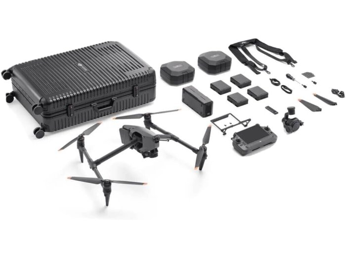 DJI Inspire 3 Professional Cinema Drone Combo with Zenmuse X9-8K Air Gimbal Camera, RC Plus Controller, 6x TB51 Intelligent Batteries, 1TB PROSSD, and Trolley Case