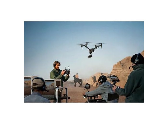 DJI Inspire 3 Professional Cinema Drone Combo with Zenmuse X9-8K Air Gimbal Camera, RC Plus Controller, 6x TB51 Intelligent Batteries, 1TB PROSSD, and Trolley Case