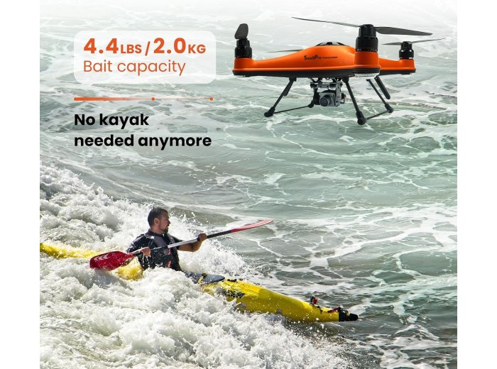 SwellPro Fisherman FD3 Advanced Fishing Drone with Bait Release, 4K Camera