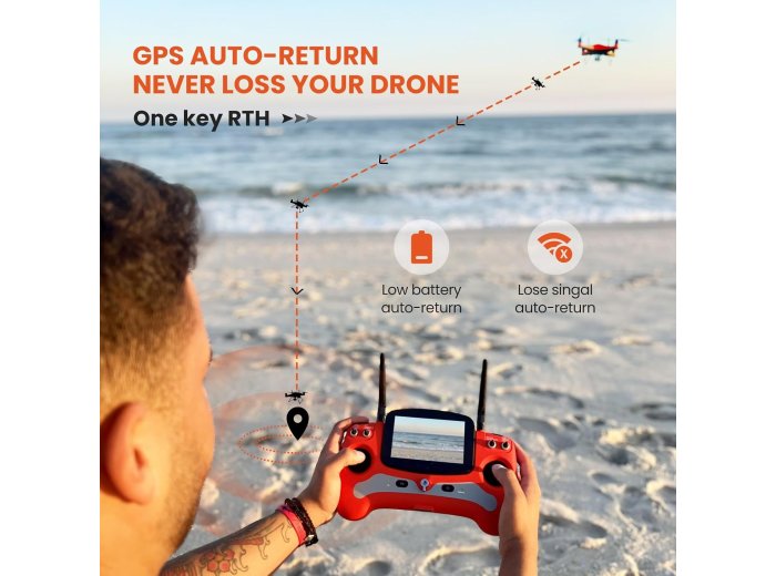 SwellPro Fisherman FD3 Advanced Fishing Drone with Bait Release, 4K Camera