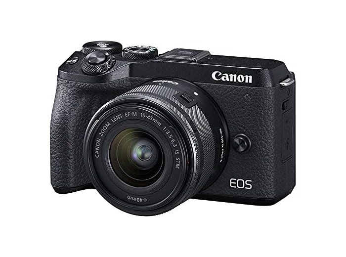 Canon EOS M6 Mark II Mirrorless Camera with 15-45mm Lens (Black) Bundle