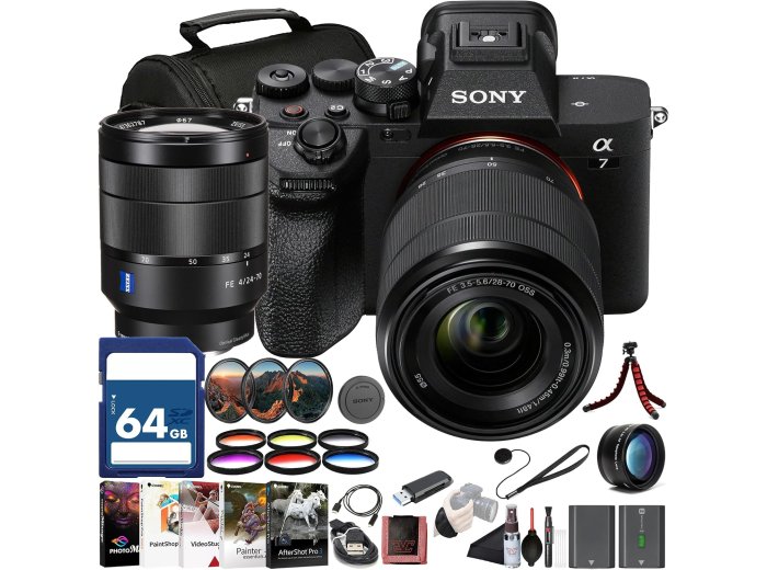 Sony α7 IV Mirrorless Camera 28-70mm & FE 24-70mm Dual Lens Bundle