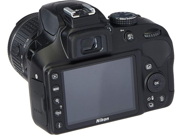 Nikon D3400 Digital SLR Camera & 18-55mm VR DX AF-P Zoom Lens (Black) - (Renewed)