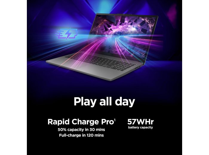 Lenovo LOQ Essential – AI-Powered Student Gaming Laptop - Intel® Core™i5-12450HX - 15.6" FHD IPS Display – 144Hz Refresh Rate – NVIDIA® GeForce RTX™ 4050 – 8GB Memory – 512GB SSD Storage – Luna Grey