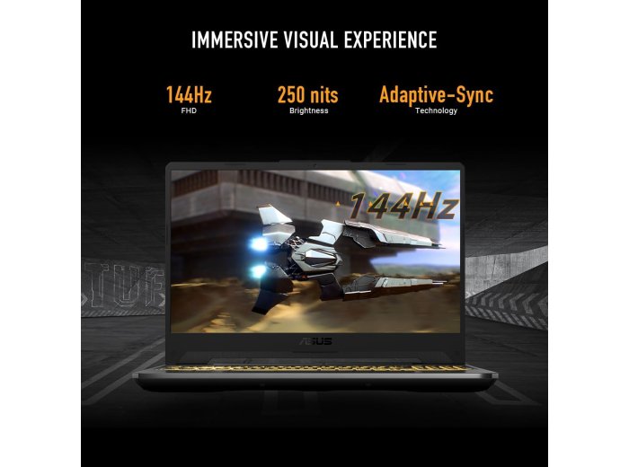 ASUS TUF Gaming A15 Gaming Laptop, 15.6” FHD 16:9 144Hz Display, AMD Ryzen™ 5 7535HS Processor, NVIDIA® GeForce RTX™ 3050, 16GB DDR5, 512GB PCIe® Gen 4.0 SSD, Wi-Fi 6, Windows 11 Home, FA506NC-DS53