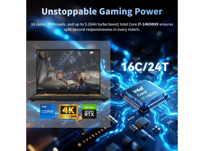 ASUS 2025 TUF-F16 Gaming Laptop | Intel 16 Core i7-14650HX | NVIDIA GeForce RTX 5060| 16" FHD+ 165Hz Display 300 nits | Windows 11 Pro | WiFi 6E | 64GB DDR5 RAM, 2TB SSD | Backlit Keyboard