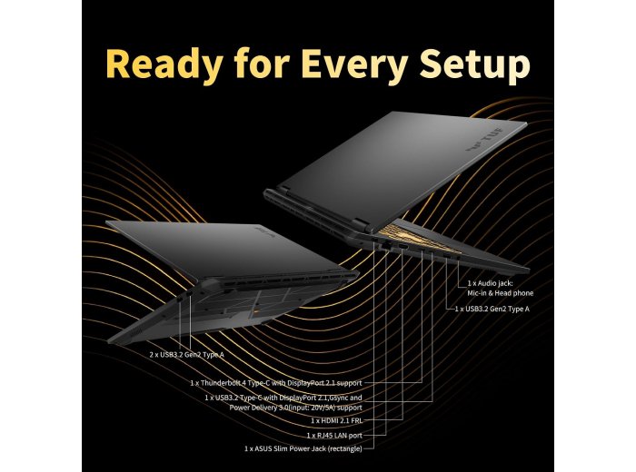 ASUS 2025 TUF-F16 Gaming Laptop | Intel 16 Core i7-14650HX | NVIDIA GeForce RTX 5060| 16" FHD+ 165Hz Display 300 nits | Windows 11 Pro | WiFi 6E | 64GB DDR5 RAM, 2TB SSD | Backlit Keyboard