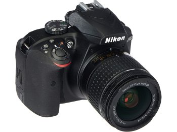 Nikon D3400 Digital SLR Camera & 18-55mm VR DX AF-P Zoom Lens (Black) - (Renewed)